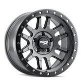 Dirty Life 9309 Canyon Pro 17x9/6x139.7 BP/-12mm Offset/106mm Hub Satin Graphite Wheel - Beadlock