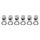 Industrial Injection 04.5-07 Dodge 24V .040 Oversized Piston w/Rings wrist Pins / Clips (Set)