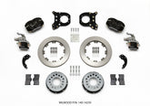 Wilwood Forged Dynalite P/S Rear Kit w/MC4 P-Brake Chev 12 Bolt w/Clip Elimin-Staggered