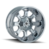 Mayhem 8105 Combat 20x12 / 8x180 BP / -44mm Offset / 124.1mm Hub Chrome Wheel