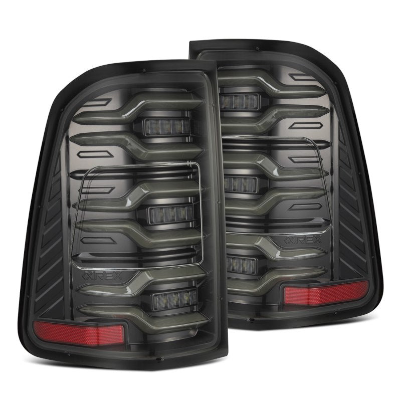 AlphaRex 19-21 Dodge Ram 1500 Luxx-Series LED Tail Lights Alpha-Black w/Activ Light/Seq Signal AlphaRex 19-21 Dodge Ram 1500 Luxx-Series LED Tail Lights Alpha-Black w/Activ Light/Seq Signal