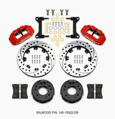 Wilwood Narrow Superlite 6R Front Kit 12.19in Drilled Red 63-87 C10 w/ Wilwood Pro Spindles