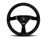 Momo MOD69 Steering Wheel 350 mm - Black Suede/Black Spokes