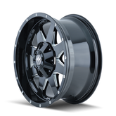 Mayhem 8040 Tank 20x9 / 5x150 BP / 18mm Offset / 110mm Hub Black w/ Milled Spokes Wheel