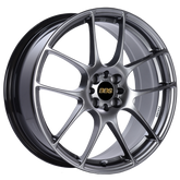 BBS RF 18x7.5 4x100 ET48 Diamond Black Wheel -70mm PFS/Clip Required