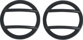 Kentrol 07-18 Jeep Wrangler JK Side Marker Covers Pair - Powdercoat Black