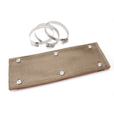 DEI Pipe Shield 4in w x 1ft - w/Stainless Steel Clamps - Titanium
