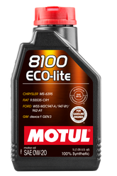 Motul 1L Synthetic Engine Oil 8100 0W20 ECO-LITE