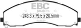 EBC 2017+ Ford F-450 Greenstuff Front Brake Pads