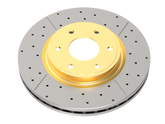 DBA 02-06 Audi A4 1.8L Convertible Rear Drilled & Slotted Street Series Rotor