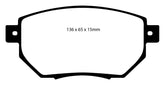 EBC 03-05 Infiniti FX35 3.5 Greenstuff Front Brake Pads