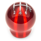 Raceseng Contour Shift Knob (Gate 3 Engraving) M10x1.25mm Adapter - Red Translucent