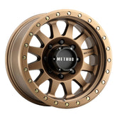 Method MR304 Double Standard 17x8.5 0mm Offset 8x6.5 130.81mm CB Method Bronze Wheel