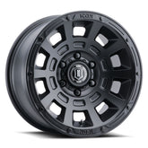 ICON Thrust 17x8.5 6x5.5 25mm Offset 5.75in BS 95.1mm Bore Satin Black Wheel