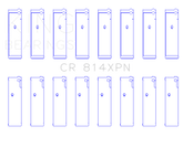 King Ford 351ci 5.8L 16V Connecting Rod Bearing Set