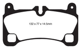 EBC 08 Porsche Cayenne 4.8 Turbo Yellowstuff Rear Brake Pads