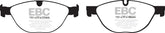 EBC 10-15 Jaguar XF 5.0 Supercharged (470) Redstuff Front Brake Pads