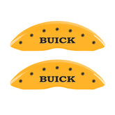 MGP 4 Caliper Covers Engraved Front Buick Rear Yellow Finish Black Char 2007 Buick Lucerne