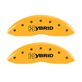 MGP 4 Caliper Covers Engraved Front & Rear Gm Style/Hybrid Yellow Finish Black Char 2009 GMC Envoy