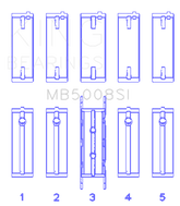King Performance Ford ZETEC 1.6L/1.8L/2.0L Main Race Bearing Set