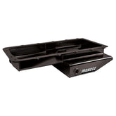 Moroso Ford 5.0L/5.2L Coyote Cobra Replica Road Race Baffled Rear T-Sump Steel Black Pc Oil Pan