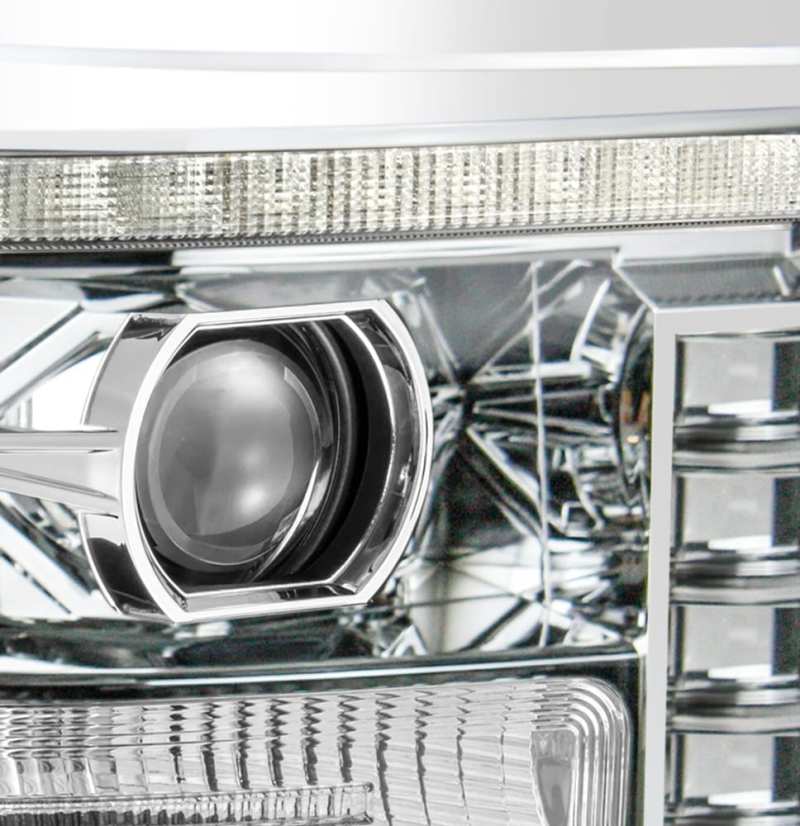AlphaRex 11-16 Ford F-350 SD LUXX LED Proj Headlights Plank Style Chrm w/Activ Light/Seq Signal/DRL AlphaRex 11-16 Ford F-350 SD LUXX LED Proj Headlights Plank Style Chrm w/Activ Light/Seq Signal/DRL