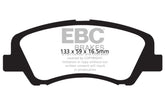 EBC 12 Hyundai Elantra 1.8 Redstuff Front Brake Pads