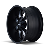 ION Type 189 20x10 / 8x165.1 BP / -19mm Offset / 130.8mm Hub Satin Black/Machined Face Wheel