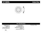 StopTech 12-15 Jeep Cherokee SRT8 Sport Slotted & Drilled Rear Driver Side Brake Rotor