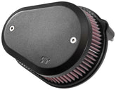 K&N 08-15 Harley Davidson Street Metal High Flow Performance Intake Kit - Black
