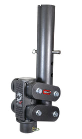 Gen-Y Pegasus Torsion-Flex 5in Offset 4in RD Tube Gooseneck 2-5/16in Coupler Std Height w/Rvrsd Arms