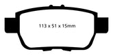 EBC 09-14 Acura TL 3.5 Greenstuff Rear Brake Pads