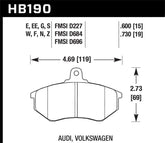 Hawk Audii 5000 S Turbo/4000CS Quattro/Coupe GT / Volkswagen Golf/Jetta/Passat Race Front Bra