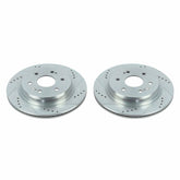 Power Stop 19-20 Chevrolet Silverado 1500 Rear Evolution Drilled & Slotted Rotors - Pair