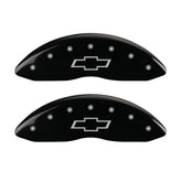 MGP 4 Caliper Covers Engraved Front & Rear MGP Black Finish Silver Char 2018 Chevrolet Traverse