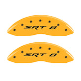 MGP 4 Caliper Covers Engraved Front & Rear SRT8 Yellow finish black ch