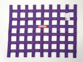RaceQuip Purple 18in H x 24W SFI Ribbon Window Net