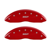 MGP 4 Caliper Covers Engraved Front & Rear MGP Red Finish Silver Characters 2015 BMW I8