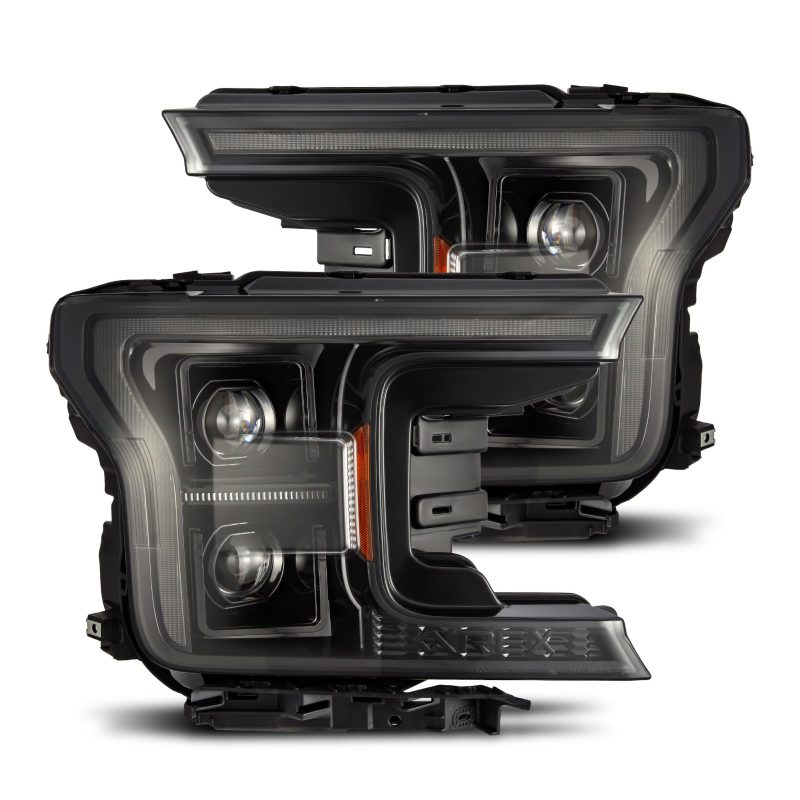 AlphaRex 18-20 Ford F150 PRO-Series Headlight Alpha Black w/ Seq Signal & DRL AlphaRex 18-20 Ford F150 PRO-Series Headlight Alpha Black w/ Seq Signal & DRL