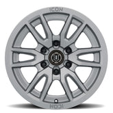 ICON Vector 6 17x8.5 6x5.5 25mm Offset 5.75in BS 95.1mm Bore Titanium Wheel