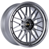 BBS LM 19x8 5x120 ET40 Diamond Black Center Diamond Cut Lip Wheel - 82mm PFS Required