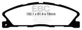 EBC 13-19 Ford Explorer 3.5TT Greenstuff Front Brake Pads