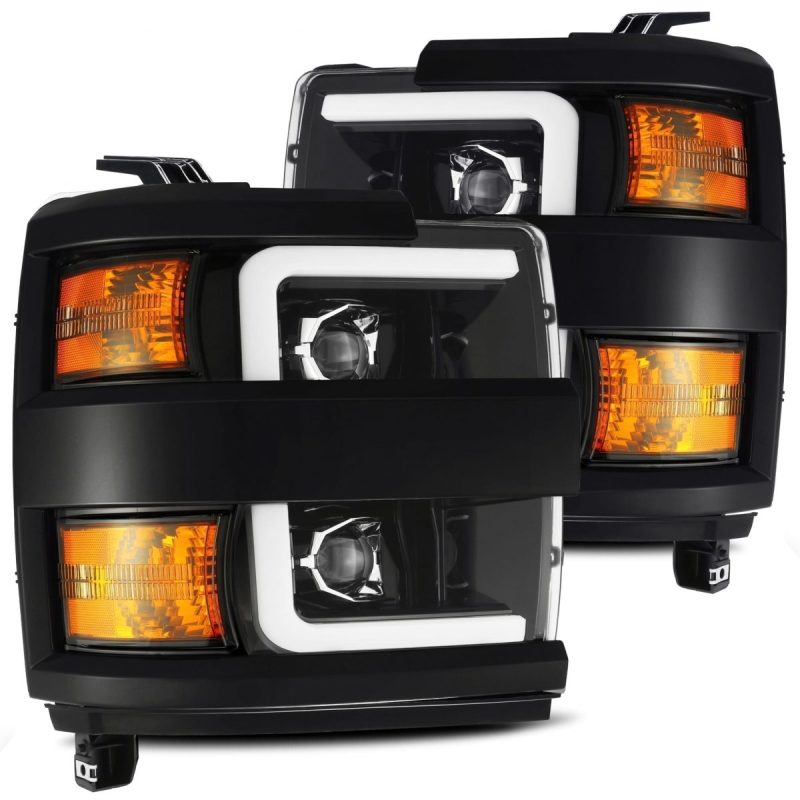 AlphaRex 15-19 Chevy 2500HD PRO-Series Proj Headlights Plank Jet Blk w/Activ Light/Seq Signal/DRL AlphaRex 15-19 Chevy 2500HD PRO-Series Proj Headlights Plank Jet Blk w/Activ Light/Seq Signal/DRL