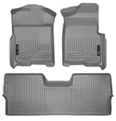 Husky Liners 09-12 Ford F-150 Super Crew Cab WeatherBeater Combo Gray Floor Liners
