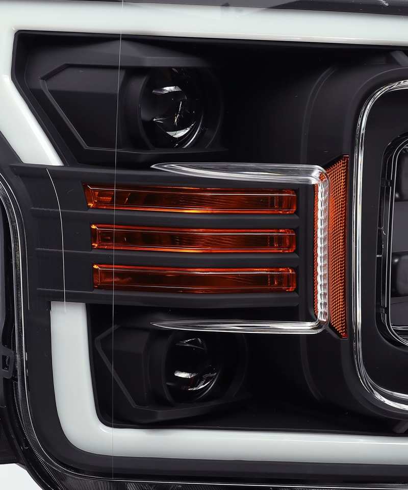 AlphaRex 18-19 Ford F-150 PRO-Series Proj Headlights Plank Style Matte Blk w/Activ Light/Seq Signal AlphaRex 18-19 Ford F-150 PRO-Series Proj Headlights Plank Style Matte Blk w/Activ Light/Seq Signal