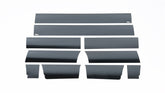 Putco 09-14 Ford F-150 Super Cab 6.5 (w/o Factory Fender Flares) Blk Platinum Rocker Panels - 10pcs
