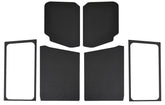 DEI 18-23 Jeep Wrangler JL 2-Door Boom Mat Complete Headliner Kit - 7 Piece - Black Leather Look