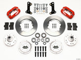 Wilwood Forged Dynalite Front Kit 11.00in Red 67-69 Camaro 64-72 Nova Chevelle