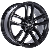 BBS SX 20x9 5x112 ET30 Crystal Black Wheel -82mm PFS/Clip Required
