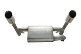 Gibson 2014 Polaris RZR XP 1000 EPS Base 2.25in Dual Exhaust - Stainless